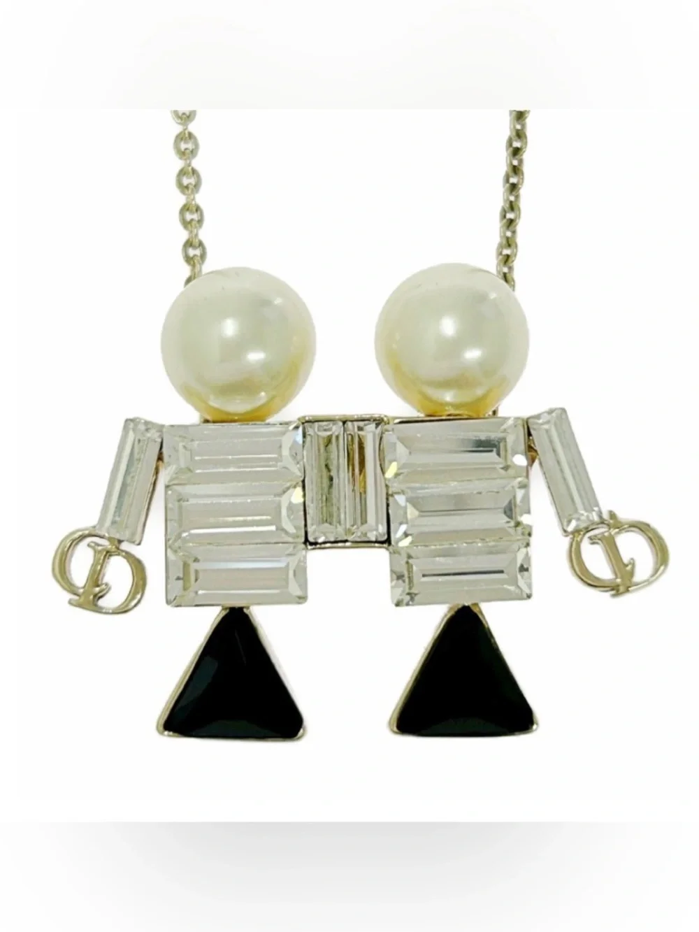 Rare Vintage Dior TELL ME DIOR Gemini Necklace